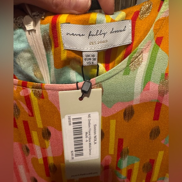 Never Fully Dressed NWTs!
NE Ombré Floral Eliza Midi Dress 
Size 6 - Picture 3 of 7